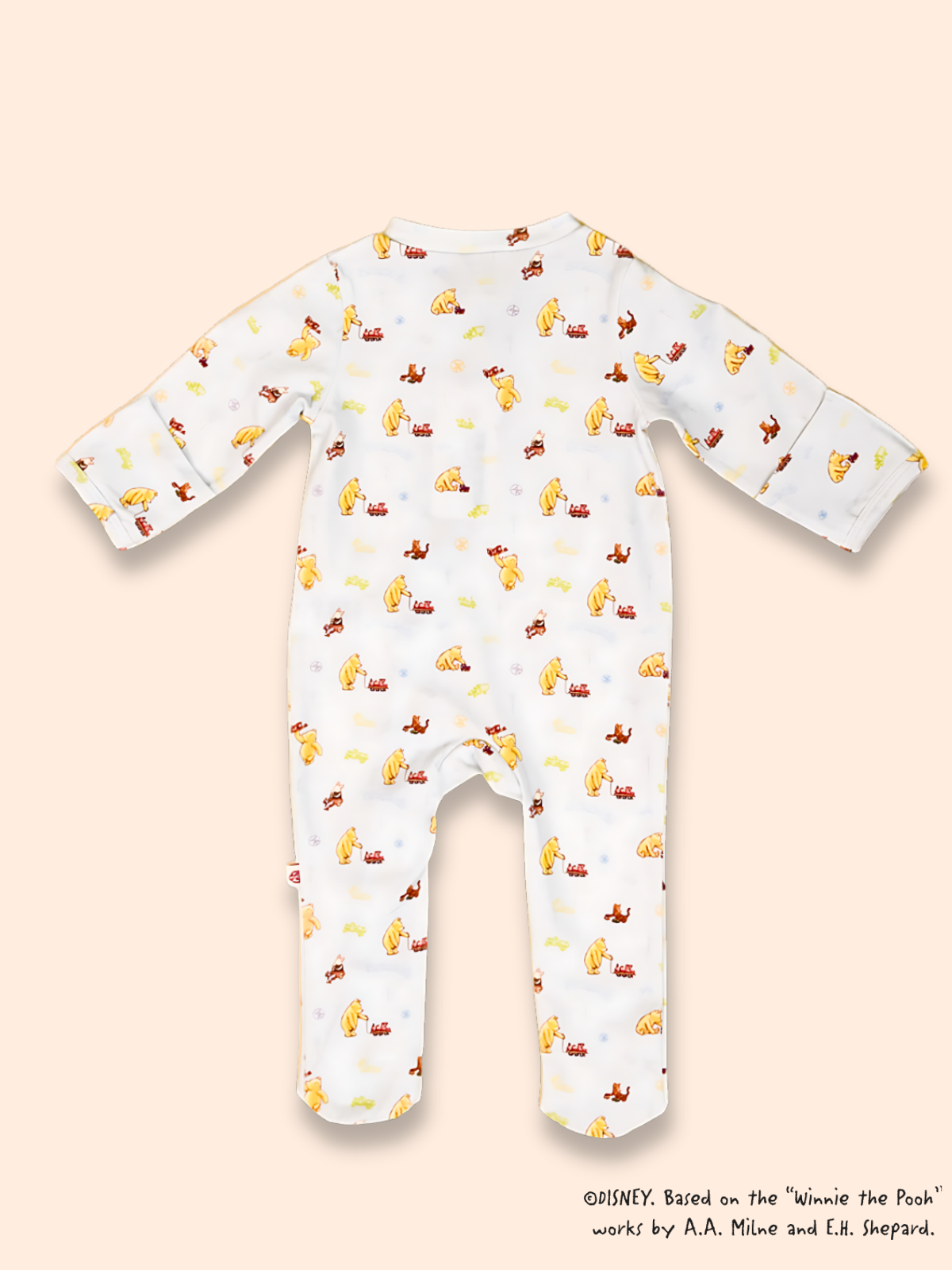 Sleepsuit - Blue Trains Pooh