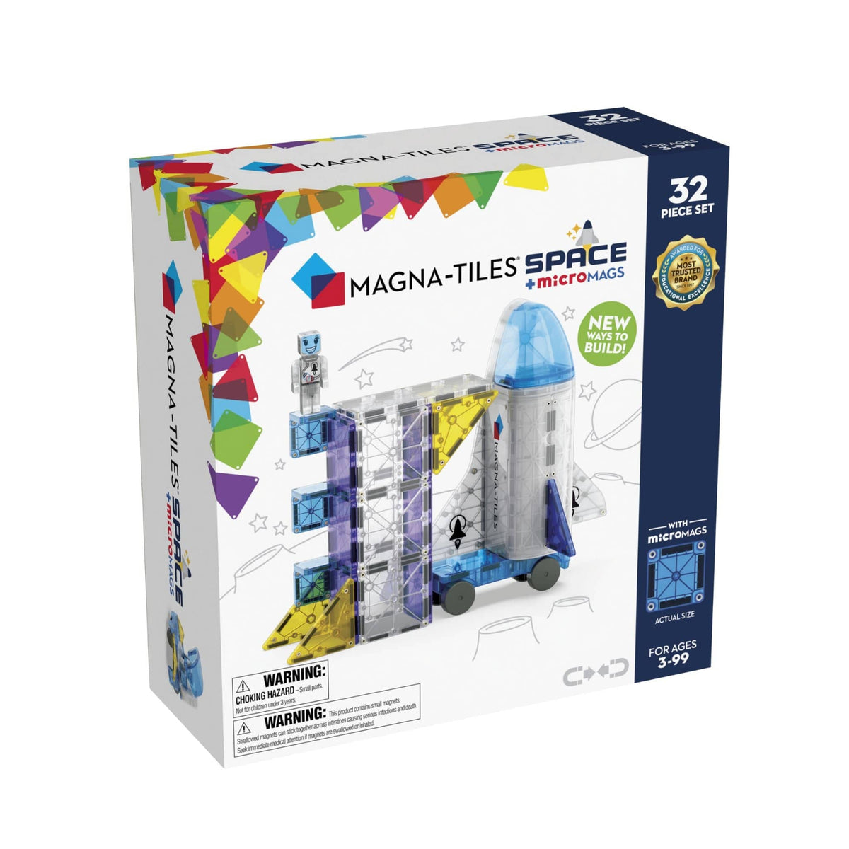 Magna-tiles Space + microMAGS 32 Piece Set | The Elly Store