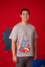 Man wearing Stitch tee shirt