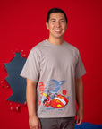 Man wearing Stitch tee shirt