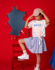 Tie-Front Crop Tee - Stitch And Scrump
