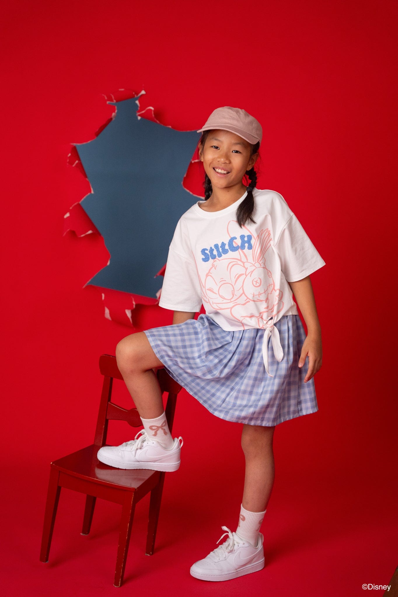 Tie-Front Crop Tee - Stitch And Scrump