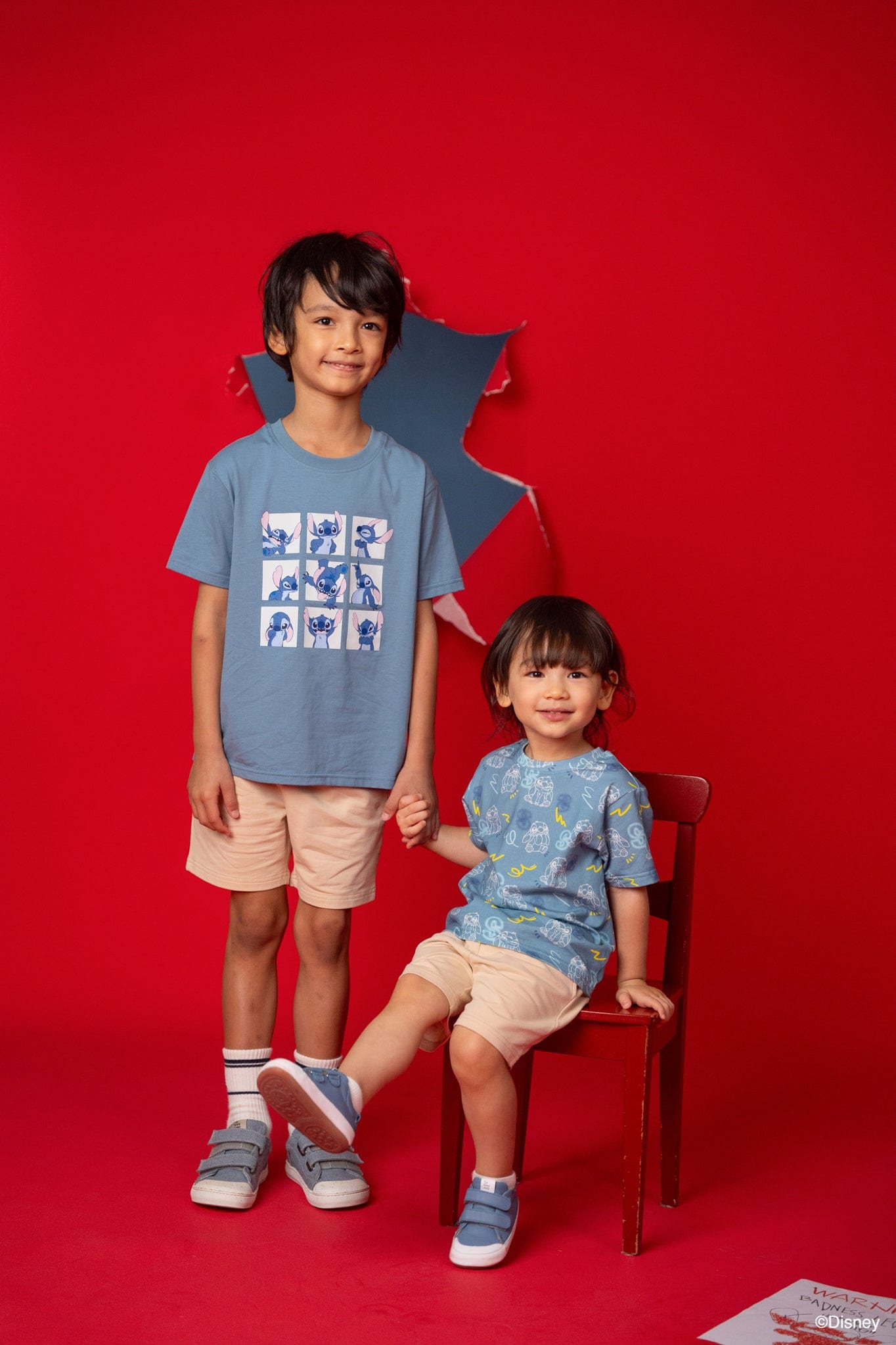 Blue Stitch Graffiti Tee