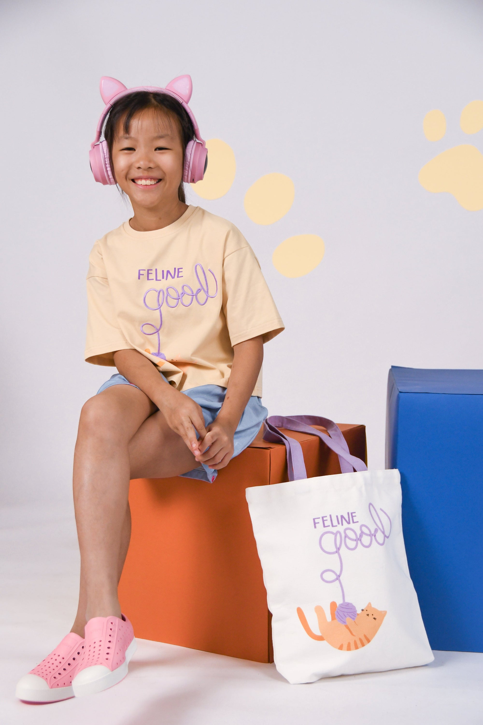 Tote Bag - Feline Good &amp; Crop Tee - Feline Good 