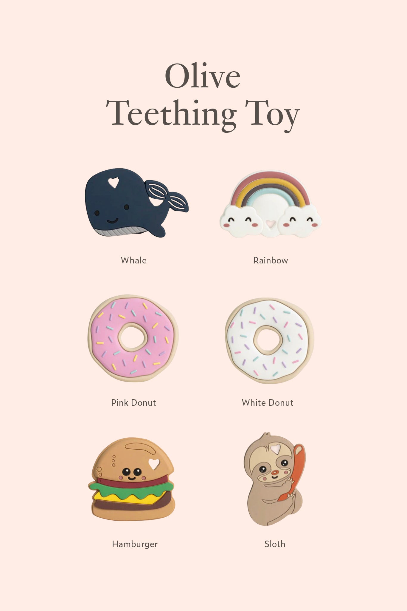 Olive - Teething toy | Personalisable Gift Set