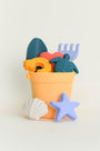 Olive | Beach Bucket Sand Play Set - Peach 8 piece Set | The Elly Store