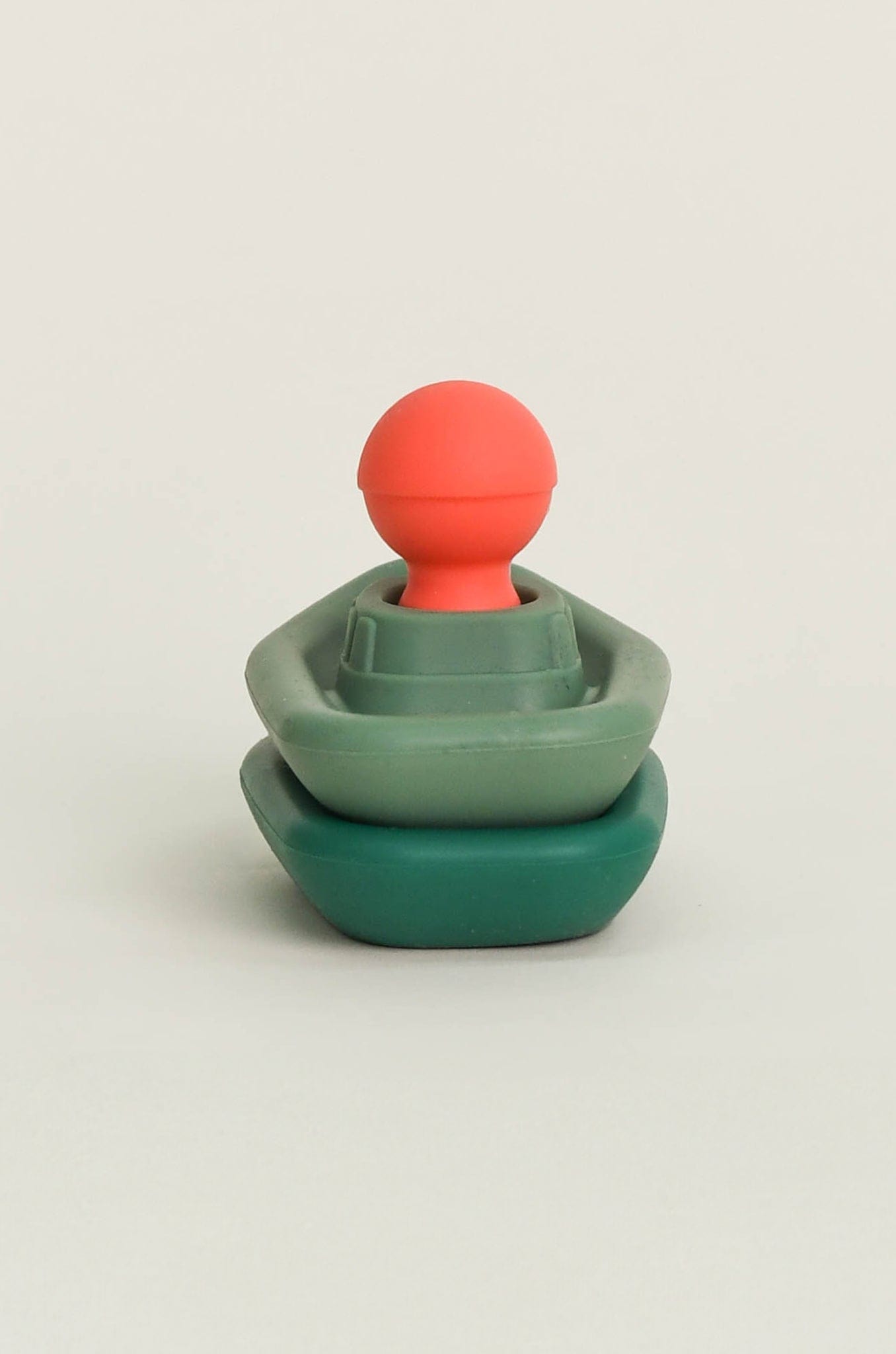 Olive Man in Boat Bath Toy - Green/Sage | The Elly Store