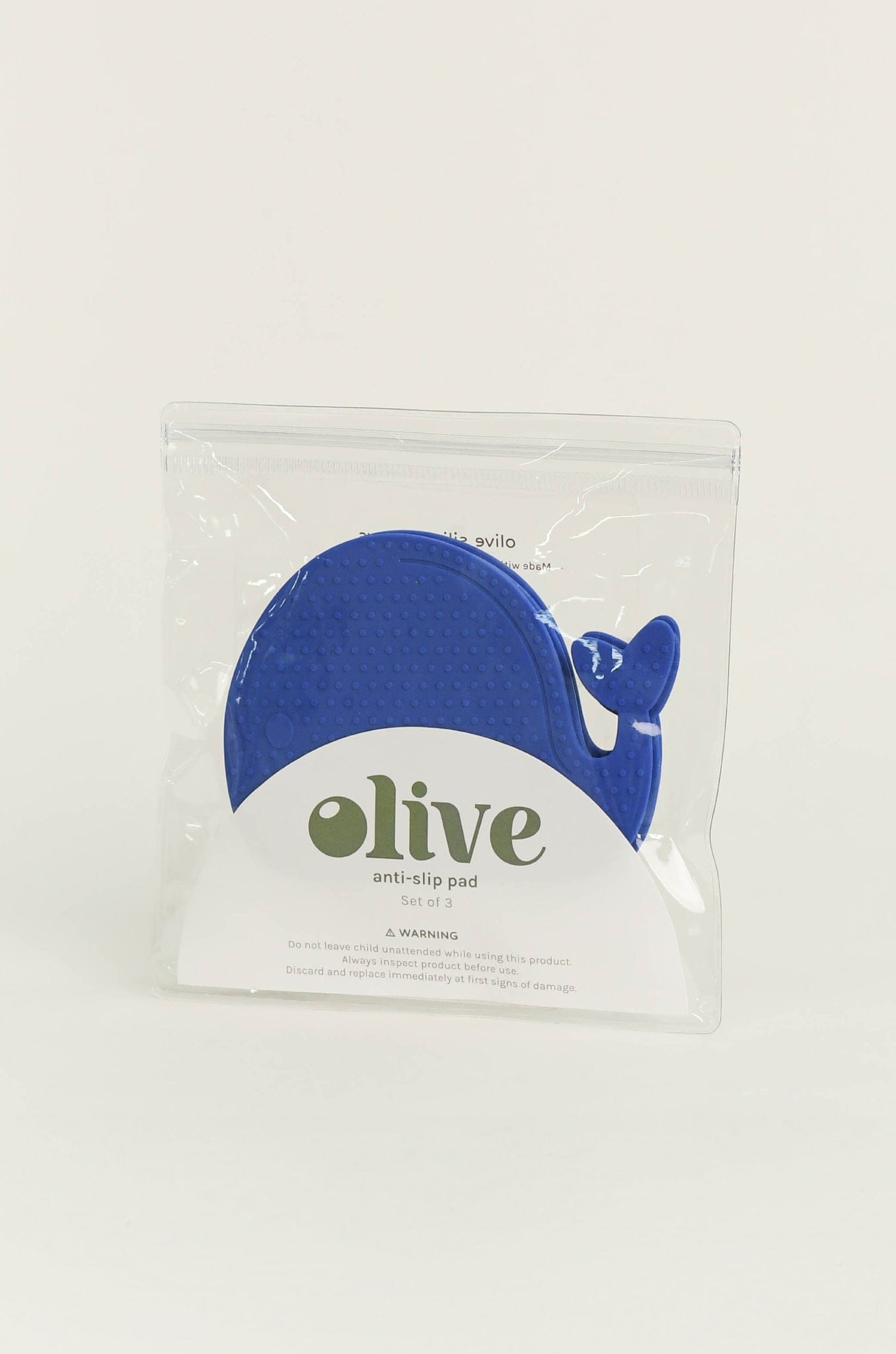 Olive | Anti Slip Bath Pads - Navy Whale Set of 3 | The Elly Store