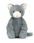 Bashful Gray Kitten Plush Toy