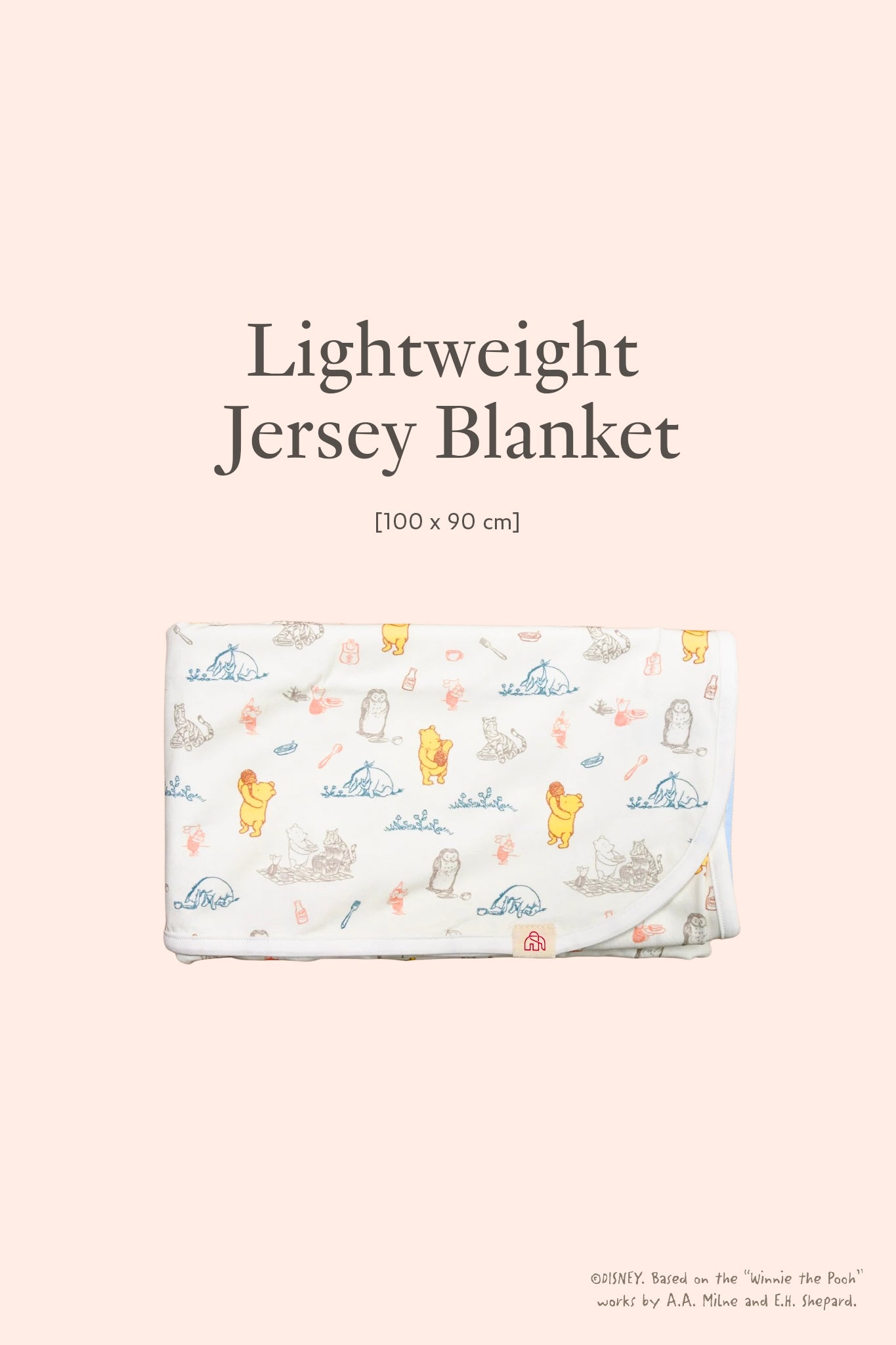 classic gift set in picnic with pooh jersey blanket