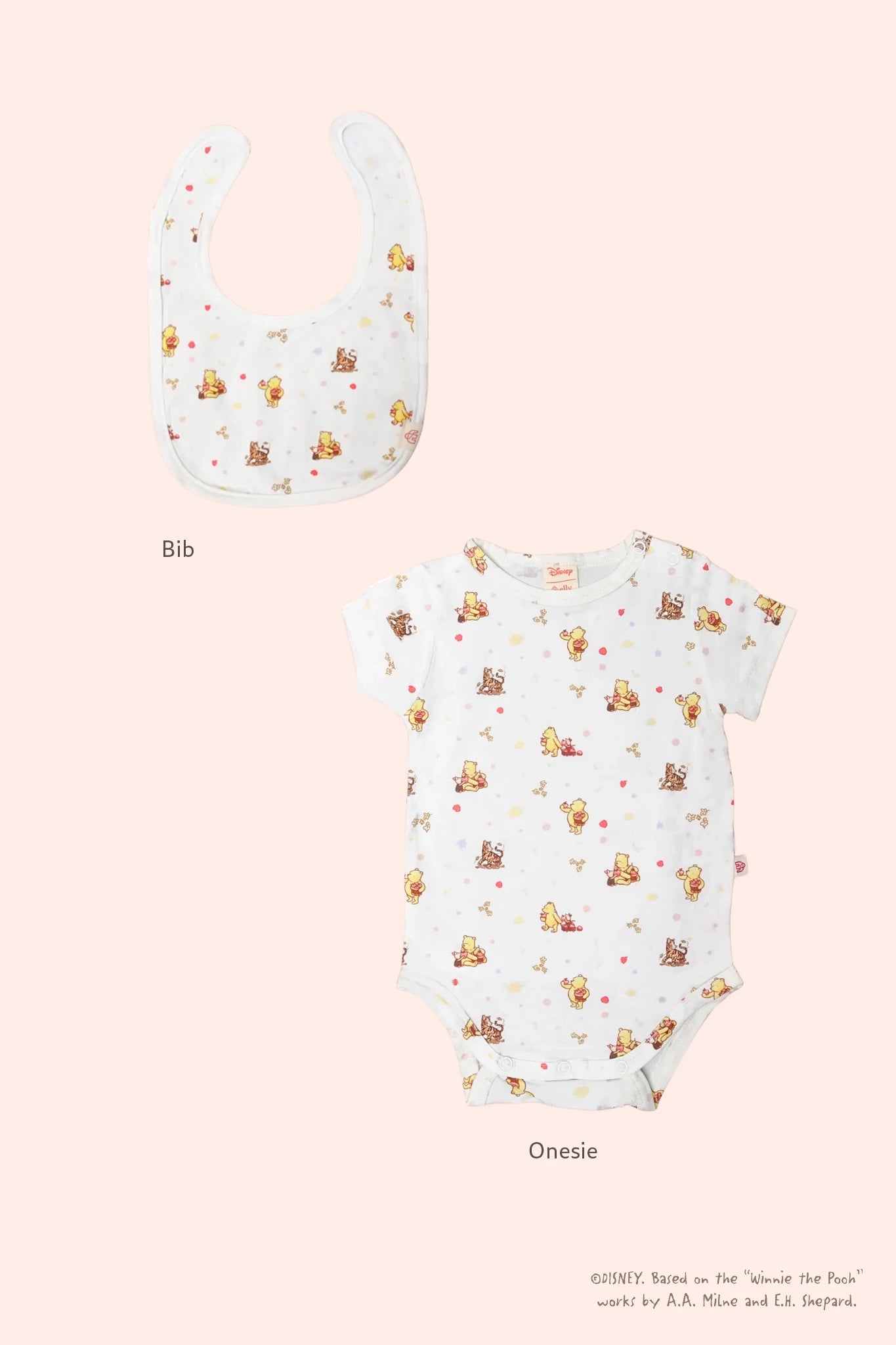 bed time girl set bib and onesie
