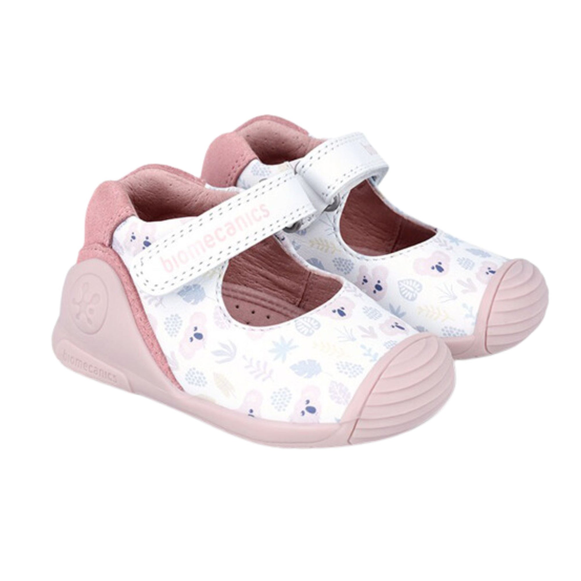 Biomecanics Biogateo White Koala Mary Jane Shoes
