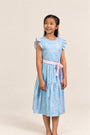 Blair Dress - Blue Cranes