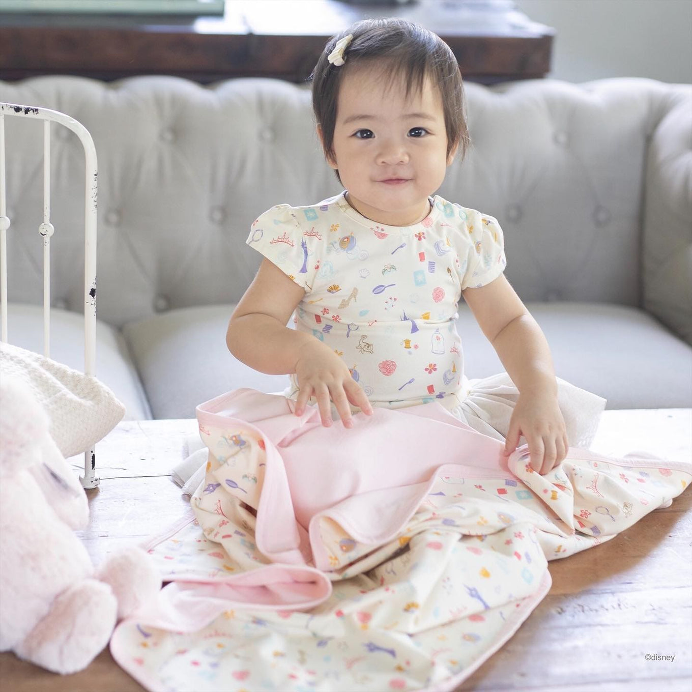Baby with blanket