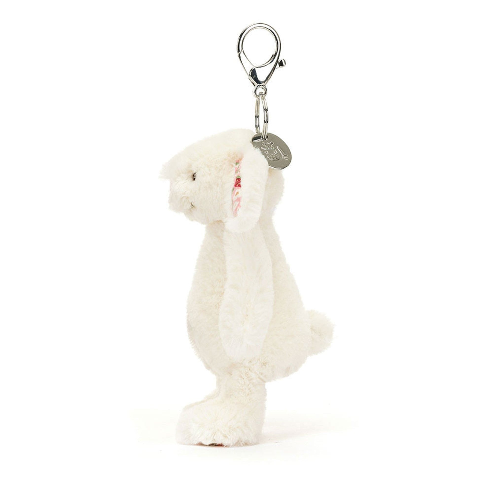Cream bunny bag charm