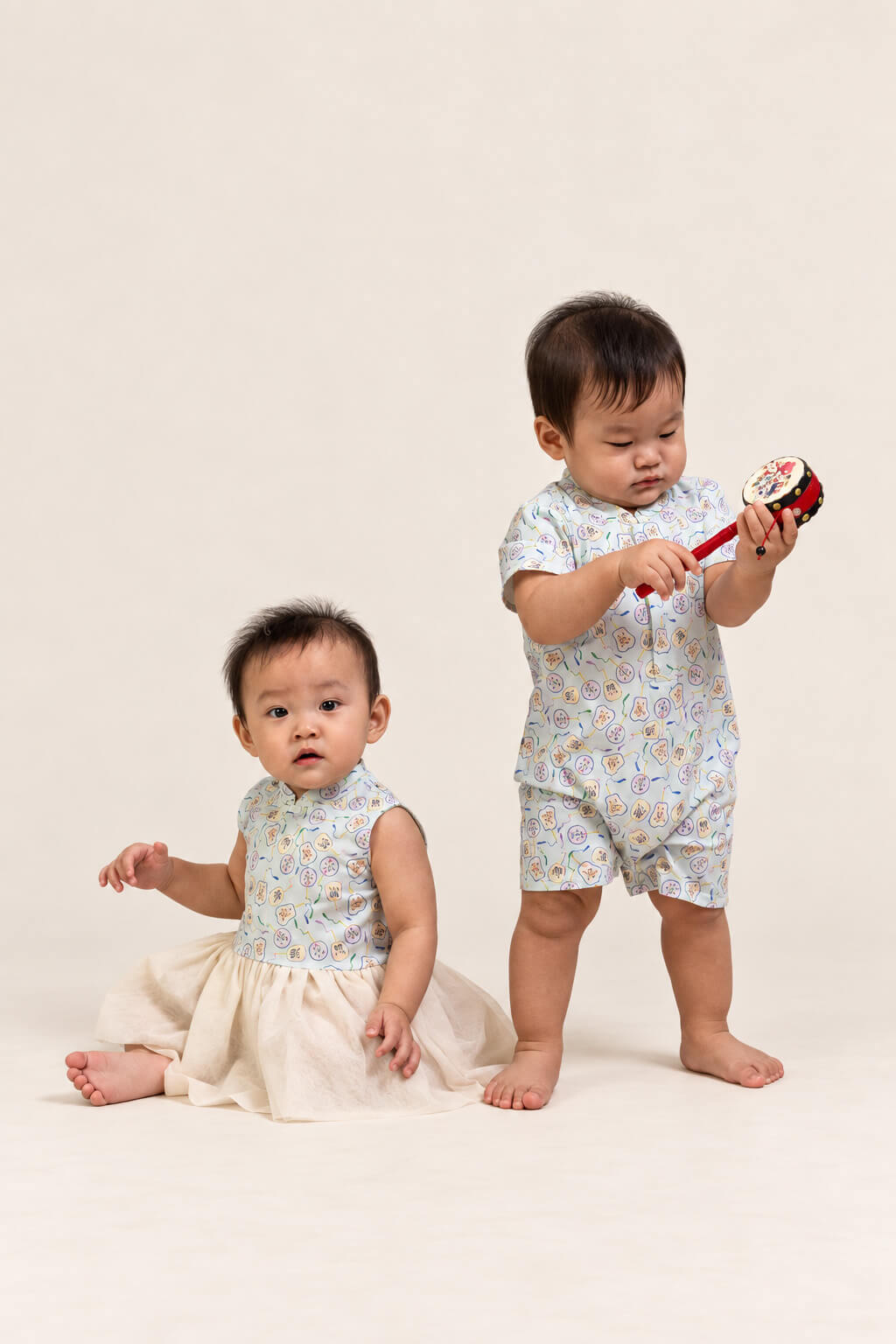 Jersey Luna Tulle Onesie - Blue Fans