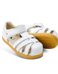 Bobux White Cross Jump Sandals i-Walk