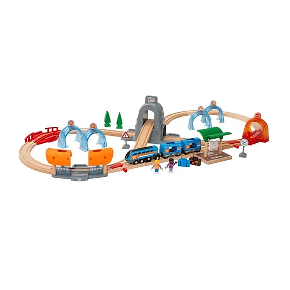 brio_action tunnel travel train set