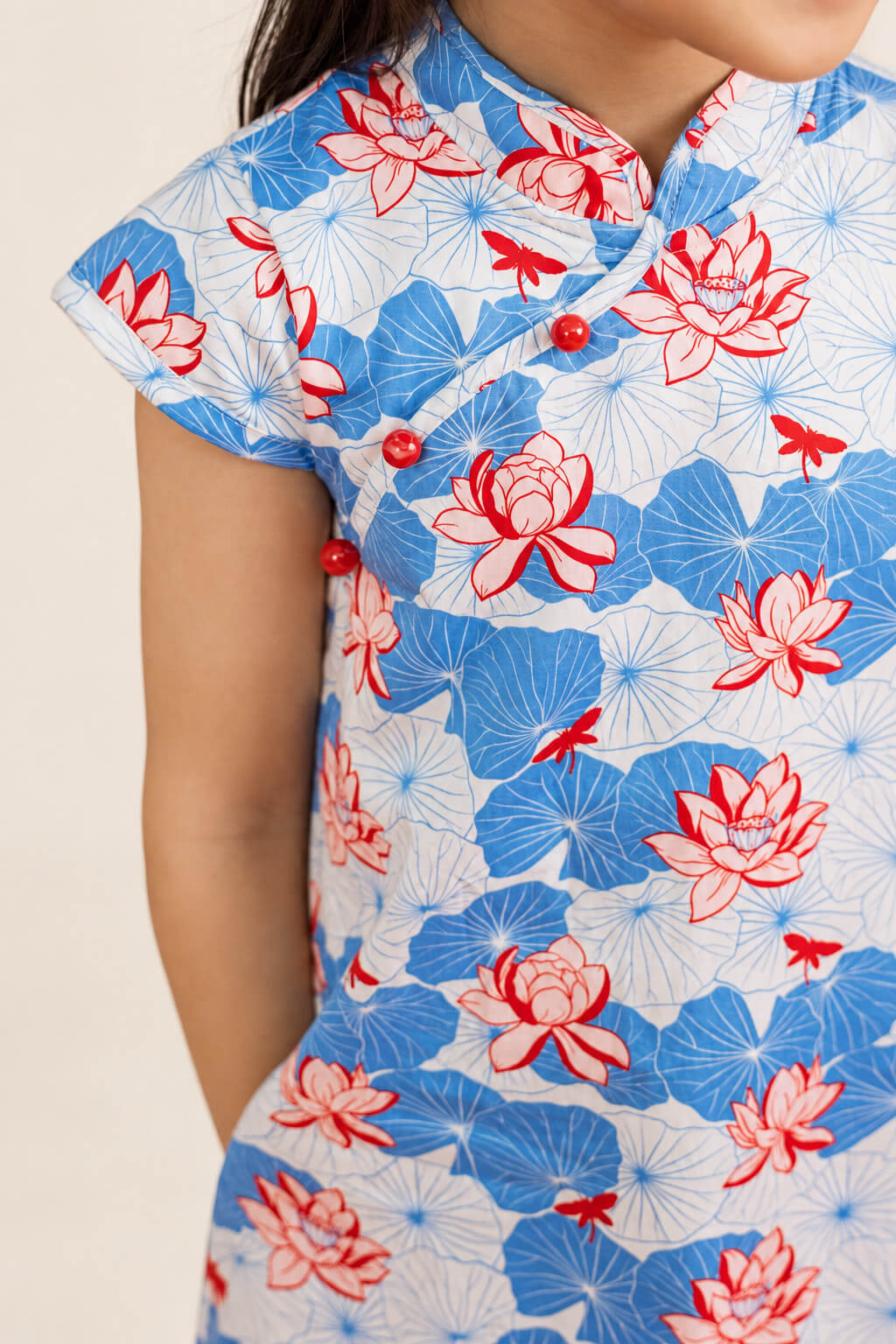 Cheongsam - Blue Lotus