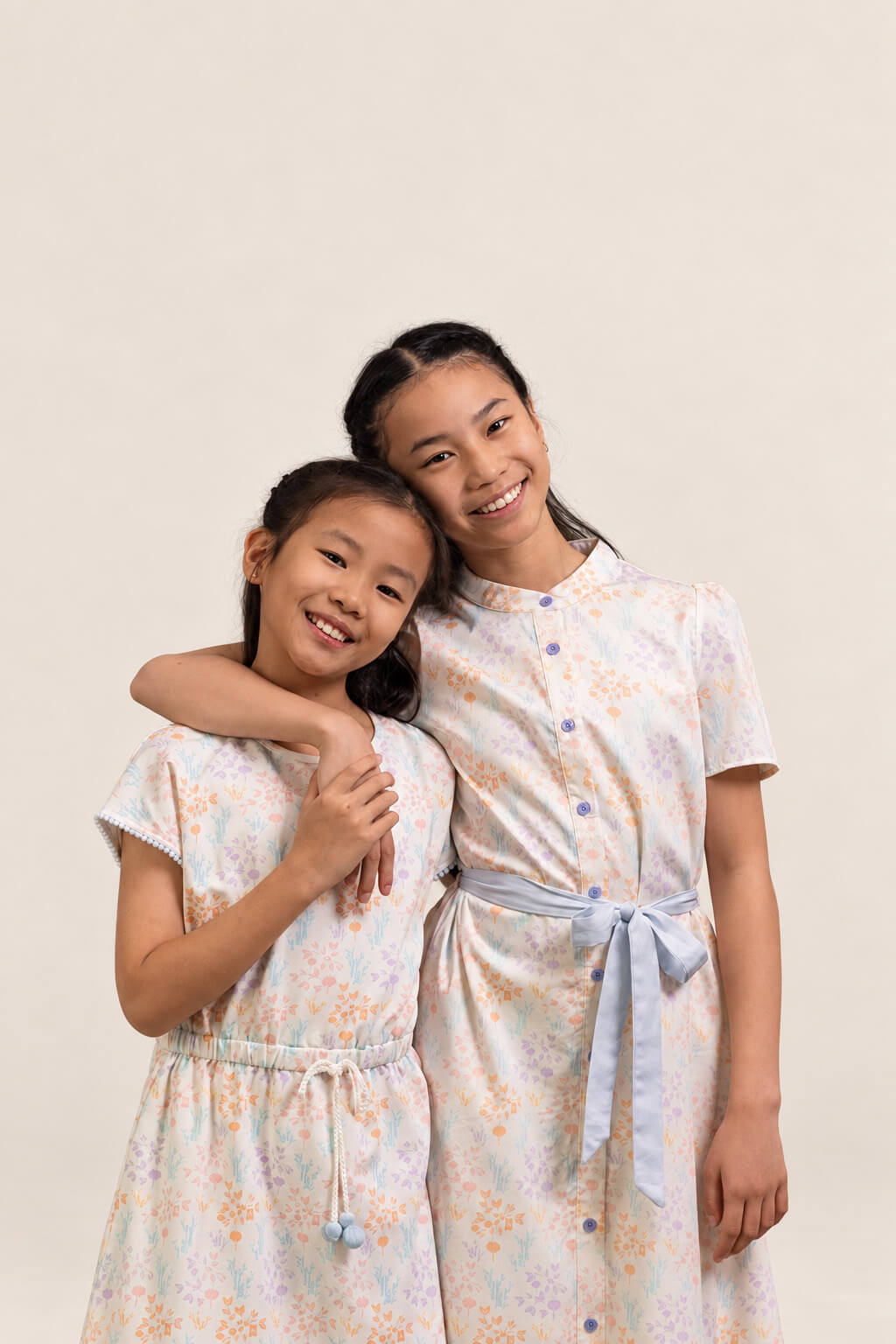 Hayley Dress - Cream Floral Bamboo