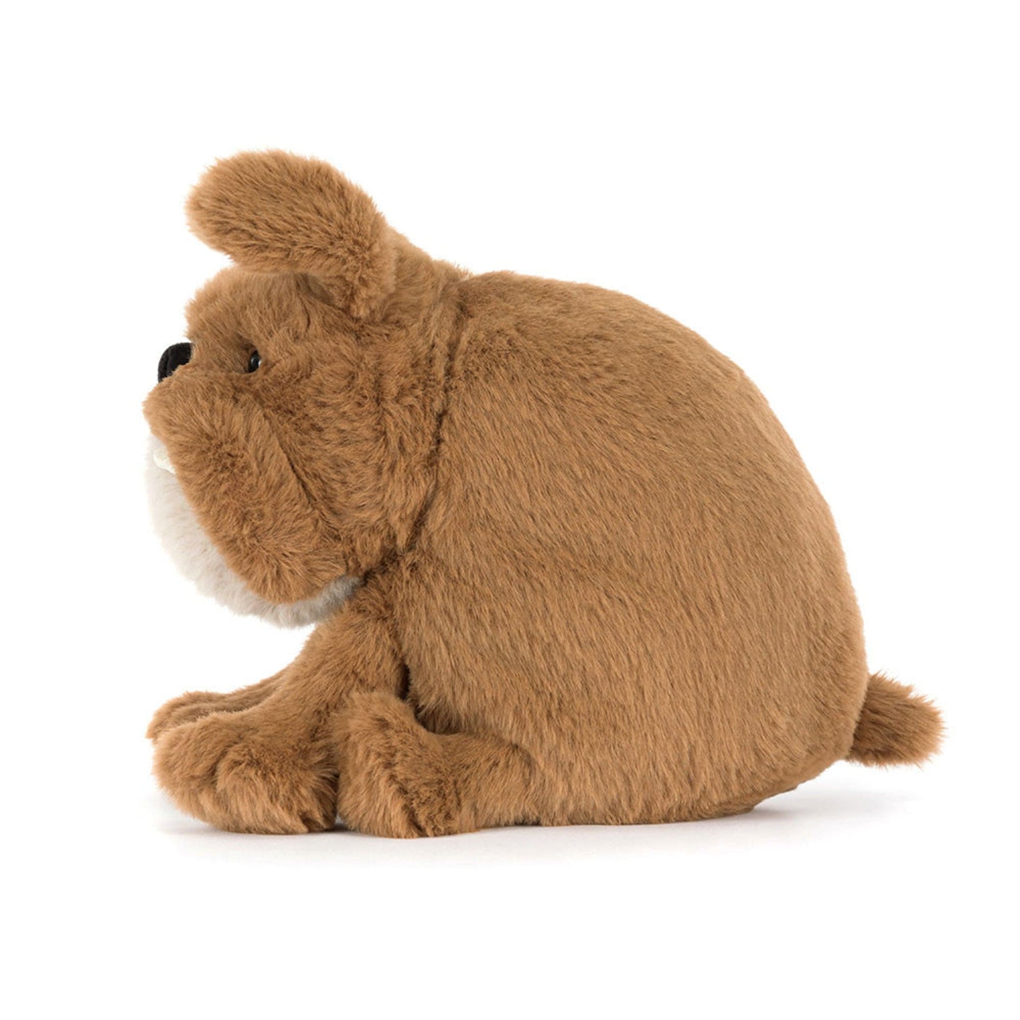 Derrick the brown plush dog toy