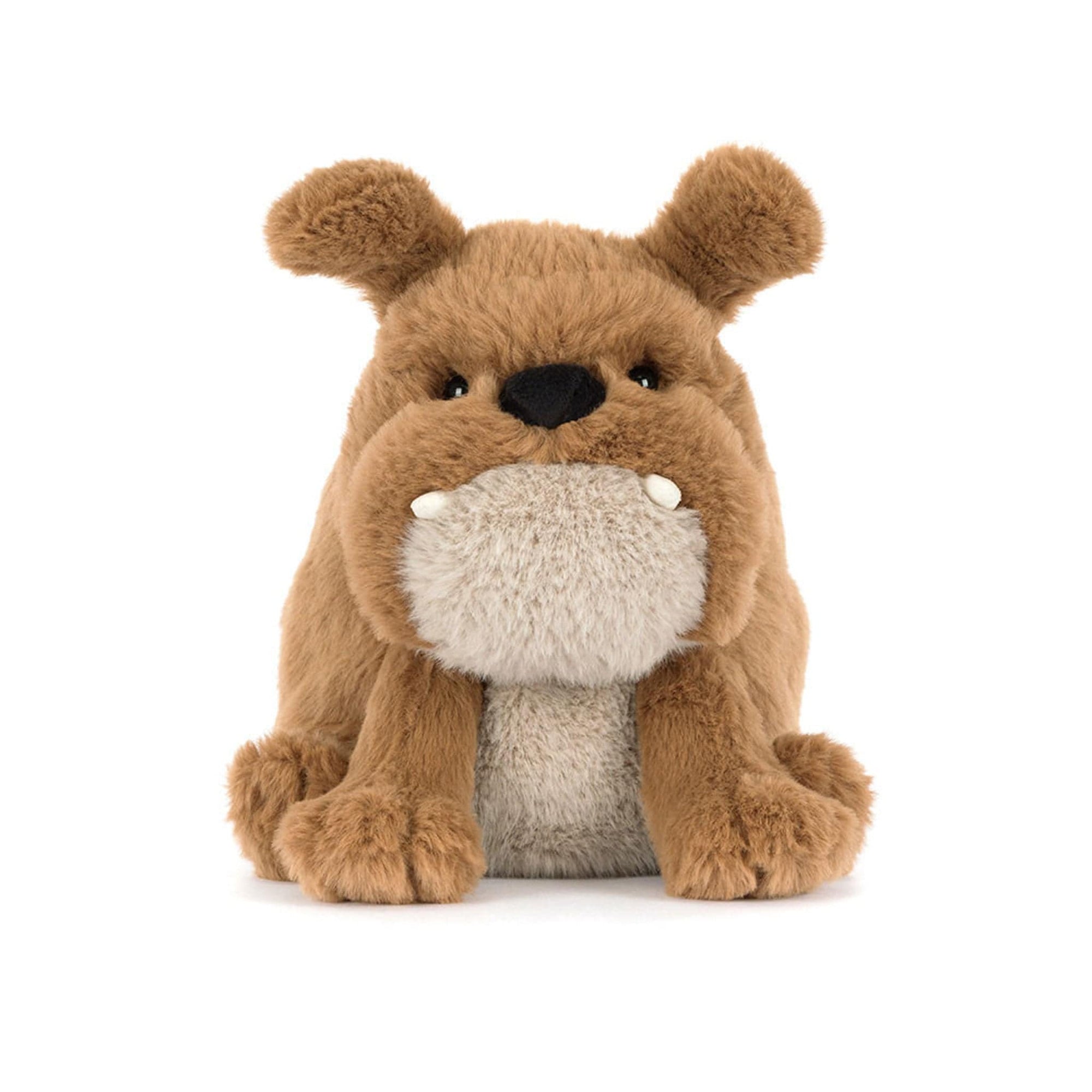 Derrick Dog Plush Toy - Brown Bulldog