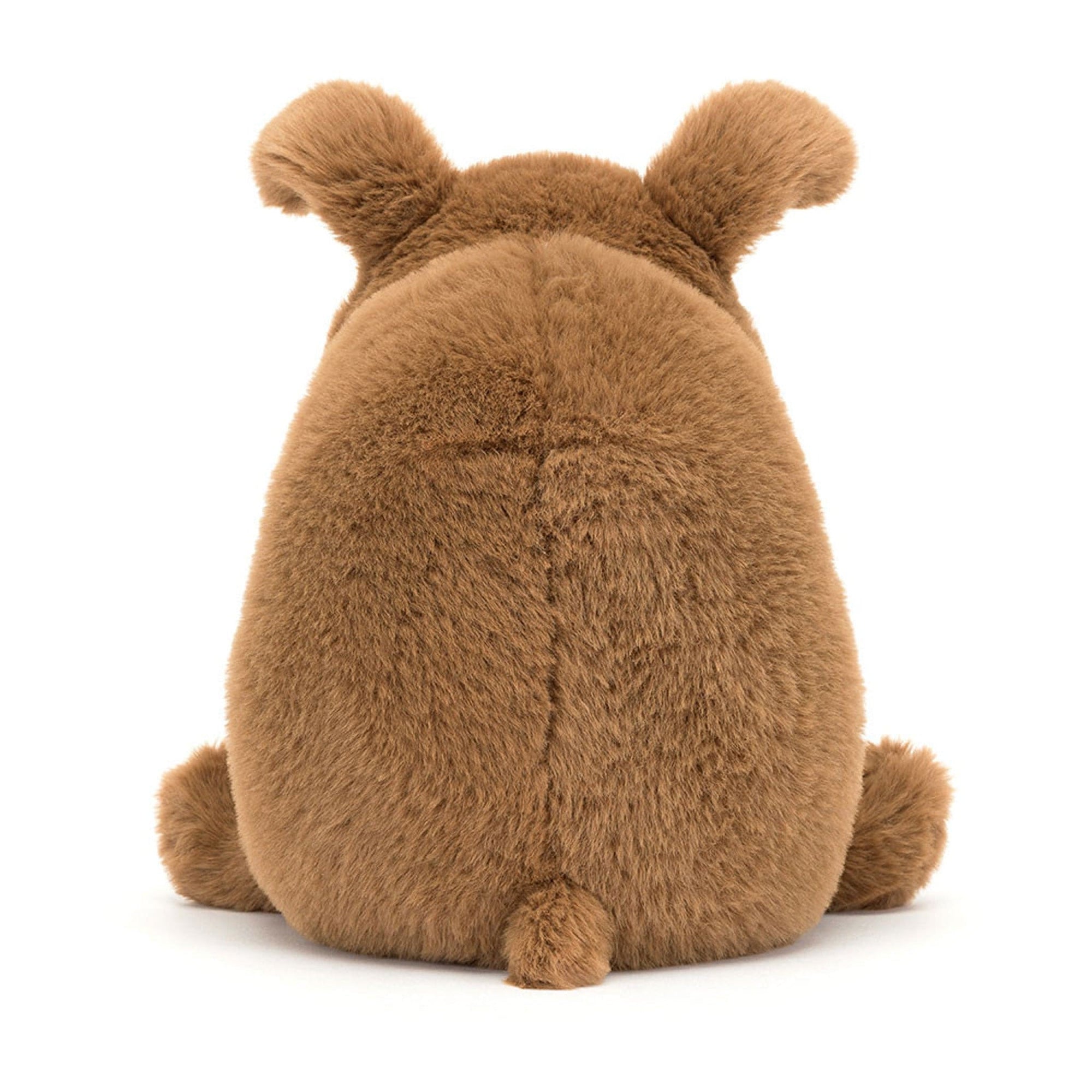 Derreck the dog plush toy, brown and fluffy
