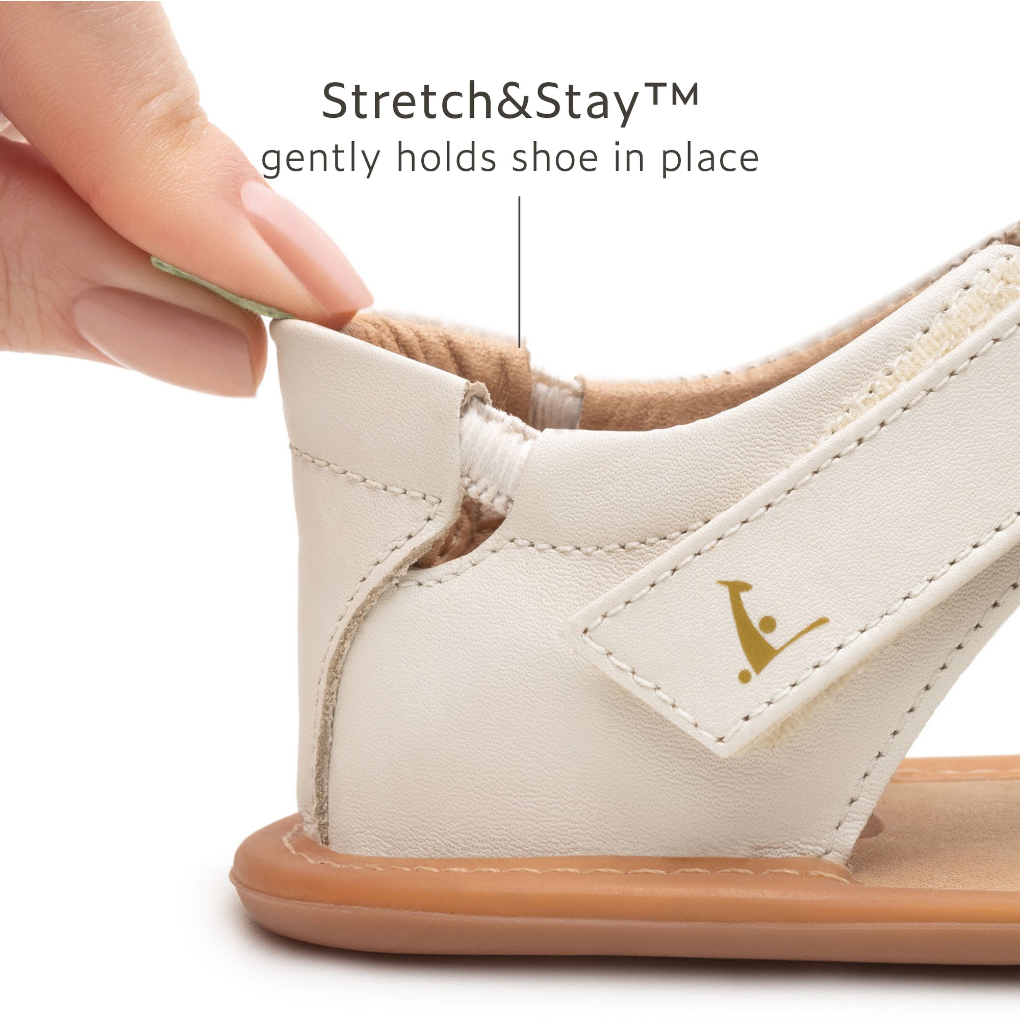 Hummingbird Sandals - Tapioca elastic heel