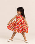 Flare Cheongsam - Red Lucky Coins