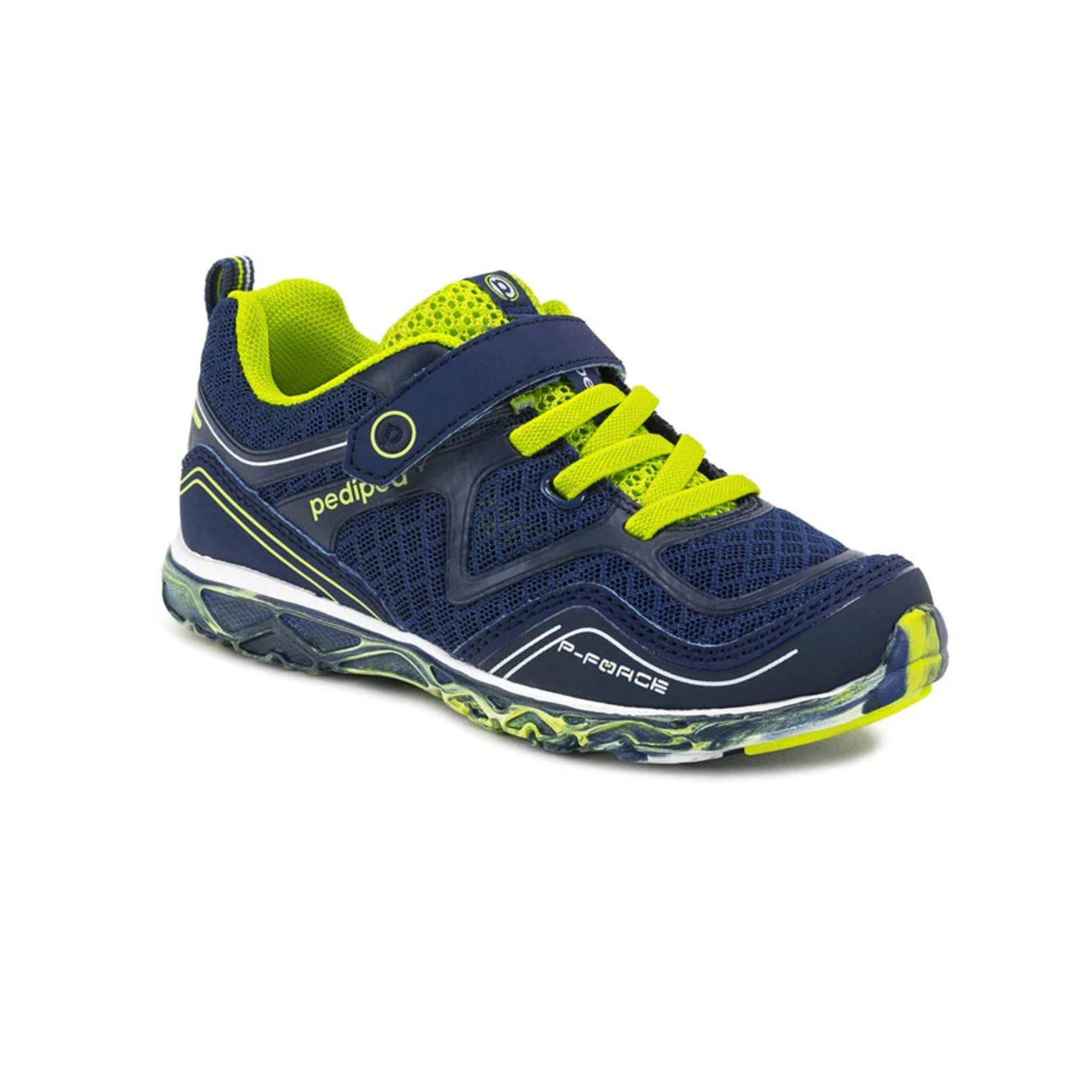 Pediped Flex Force Indigo Lime Athletic Shoes