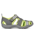 Pediped Flex Sahara Grey Lime Adventure Sandals