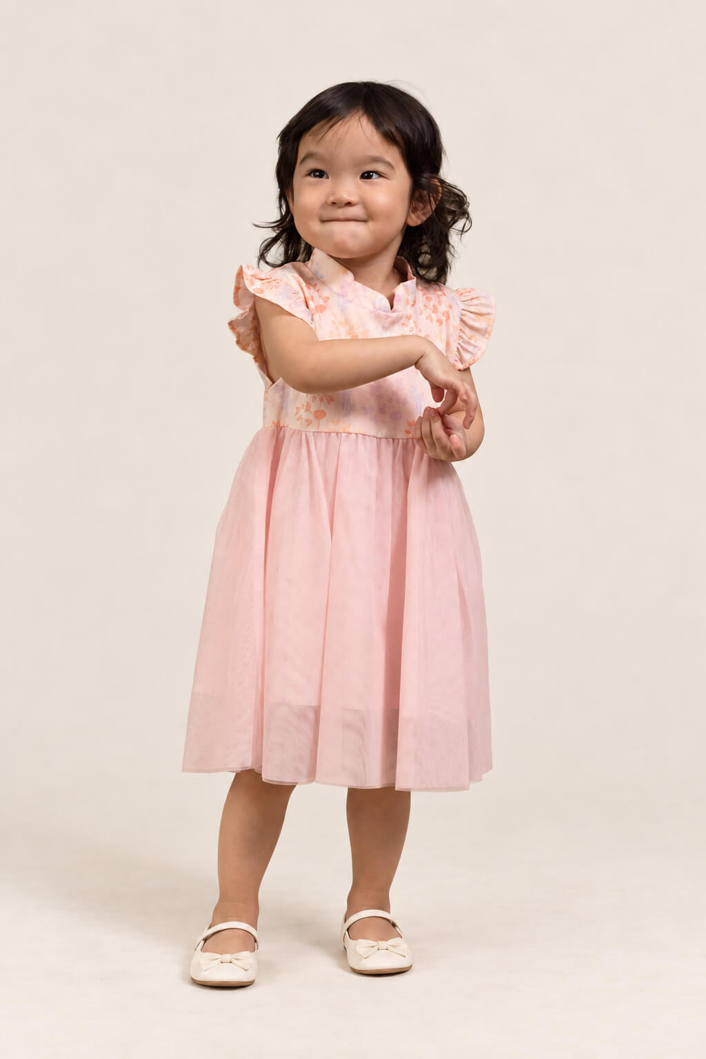 Flora Dress - Pink Floral Bamboo