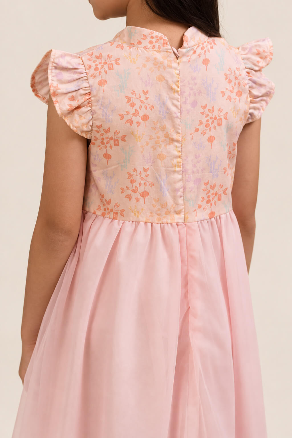 Flora Dress - Pink Floral Bamboo