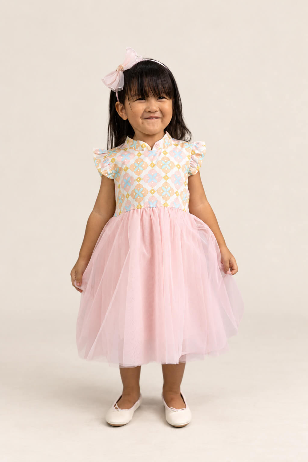 Flora Dress - Cream Lucky Coins