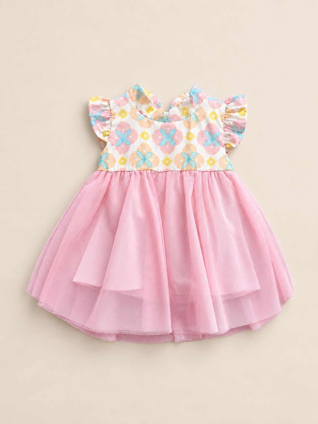 Flora Dress - Cream Lucky Coins
