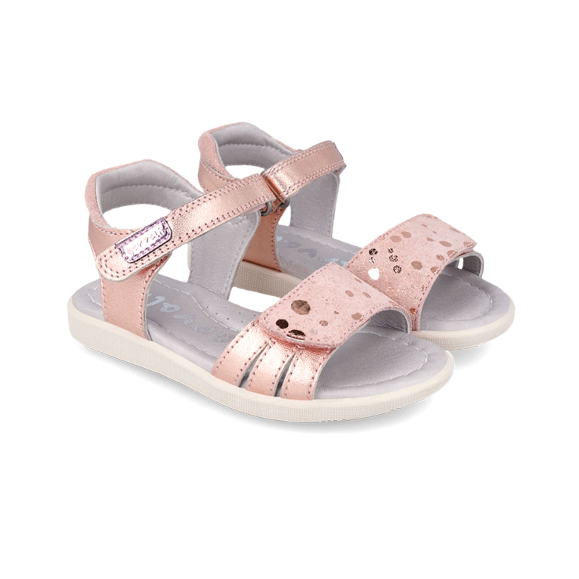 Garvalin Metallic Pink Dots Sandals