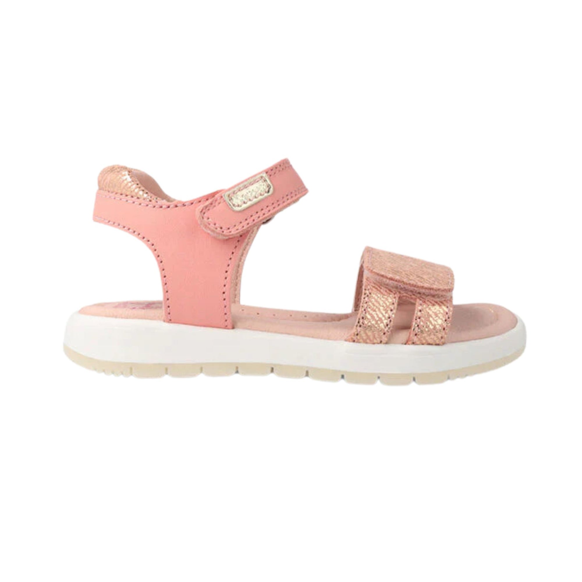 Garvalin Metallic Salmon Stripes Sandals