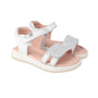Garvalin Metallic Silver Stripes Sandals