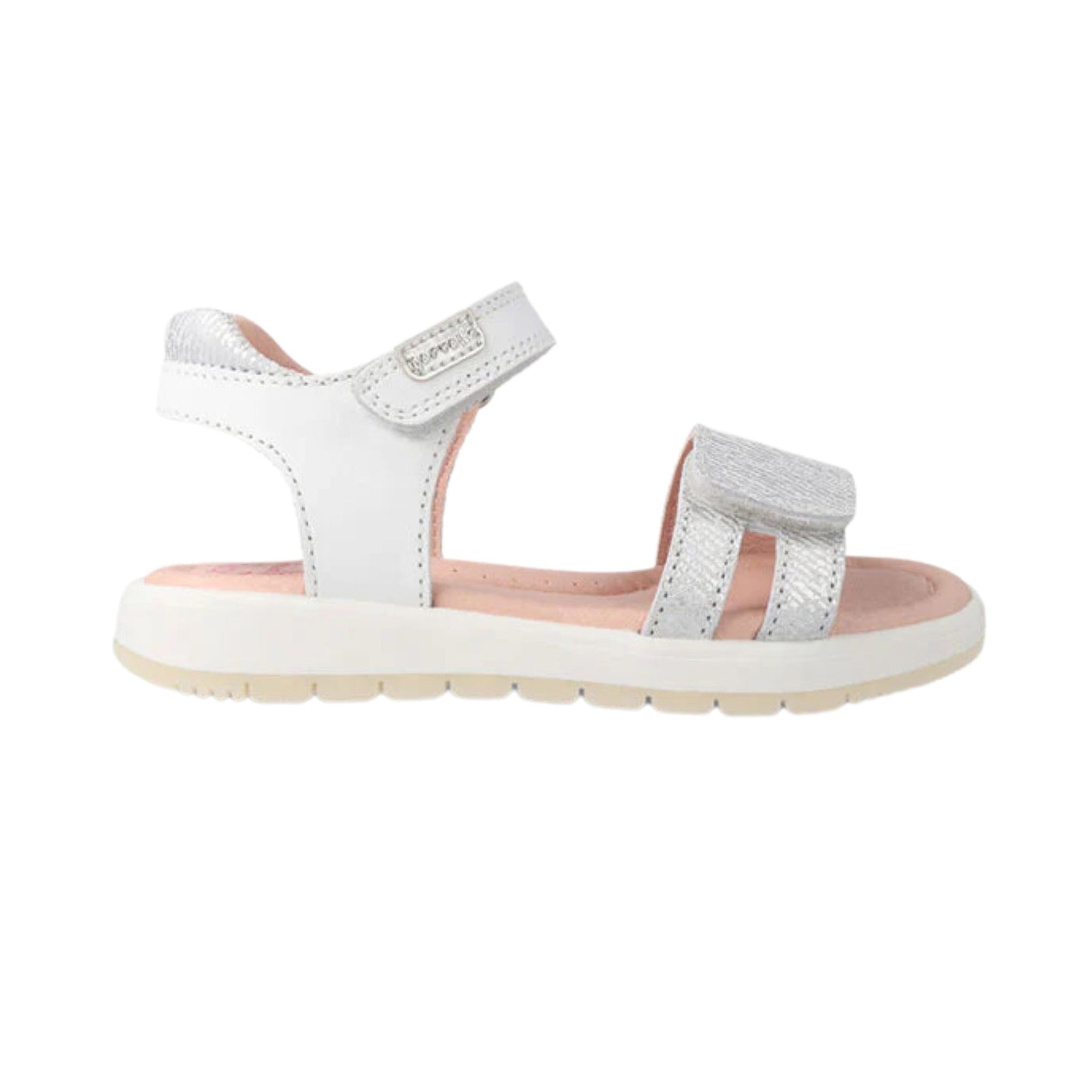 Garvalin Metallic Silver Stripes Sandals