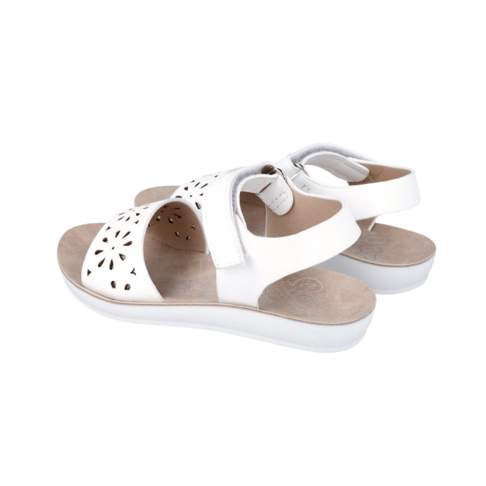 Garvalin White Lattice Sandals