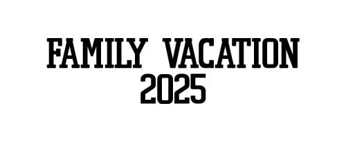 Family Vacation 2025 image swatch.