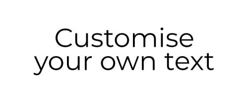 Customise your own text - Swatches