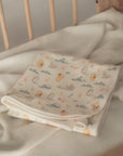 Jersey Blanket - Picnic with Pooh folded