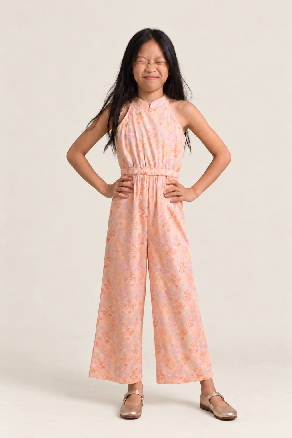 Kodi Jumpsuit - Pink Floral Bamboo