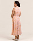 Ladies Alexis Cheongsam - Pink Floral Bamboo