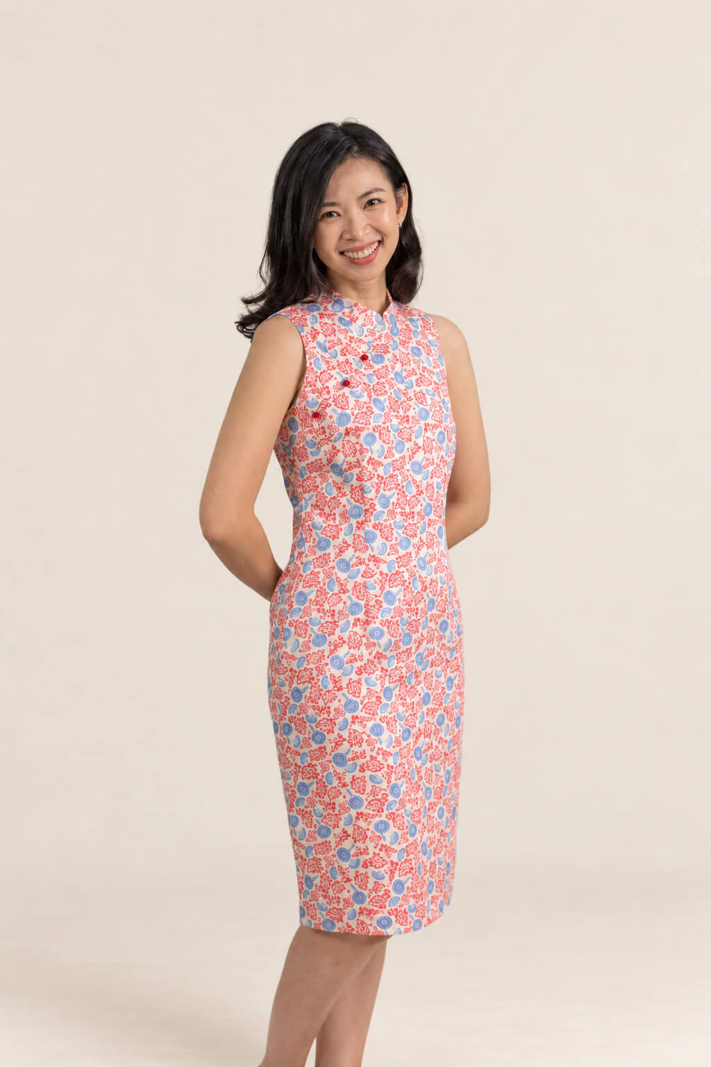 Ladies Mini Peony Cheongsam - Mickey Fanfare