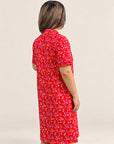 Ladies Wendy Cheongsam - Red Floral Bamboo
