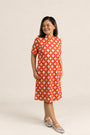 Ladies Wendy Cheongsam - Red Lucky Coins