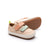 Pair of Tip Toey Joey Landy Sneakers in Papaya Cream / Mint / Flamingo, baby first walker shoes