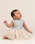 Jersey Luna Tulle Onesie - Blue Fans